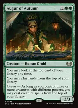 1x Augur of Autumn NM Eng MTG - Duskmourn Commander - Image 1