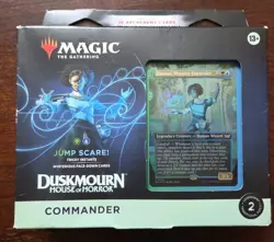 Magic The Gathering MTG Duskmourn Jump Scare Commander Deck Sealed Shelf Wear - Image 1