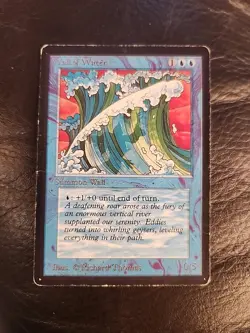 Magic the Gathering: Beta Wall of Water MTG Beta MP - Image 1