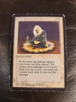 Circle of Protection: Blue Beta MTG Magic the Gathering MP - Image 1