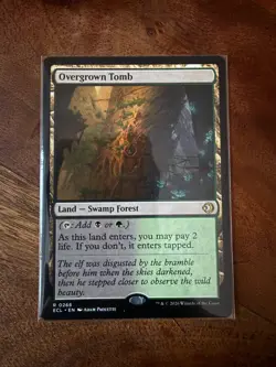 MTG Overgrown Tomb ECL NM Shock Land Magic the Gathering - Image 1