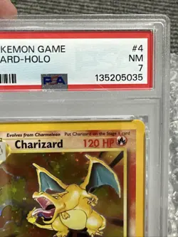 1999 POKEMON GAME #4 CHARIZARD-HOLO PSA 7 - Image 4