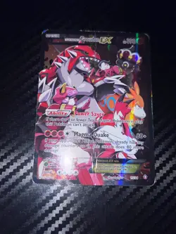 Team Magma's Groudon EX 15/34 Double Crisis Holo Damage Pokemon Vintage - Image 2