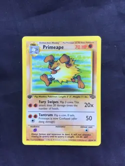 Pokemon Cards: Jungle 1st Edition Uncommon: Primeape 43/64 - Image 1