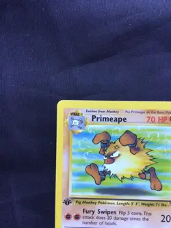 Pokemon Cards: Jungle 1st Edition Uncommon: Primeape 43/64 - Image 2
