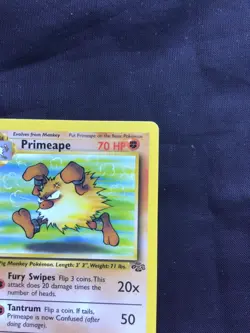 Pokemon Cards: Jungle 1st Edition Uncommon: Primeape 43/64 - Image 3