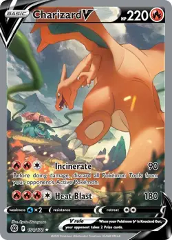 Pokemon Card CHARIZARD #154 V BRILLANT STAR (RARE) MINT ALTERNATE FULL ART - Image 1