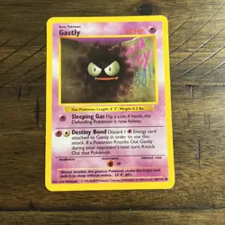 Pokemon TCG Gastly 50/102 1st Edition Base Set Shadowless - Image 1