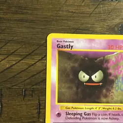 Pokemon TCG Gastly 50/102 1st Edition Base Set Shadowless - Image 5