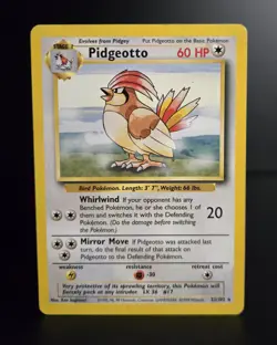 Pokemon TCG - PIDGEOTTO - 22/102 - RARE - UNLIMITED - BASE SET 1999 - WOTC - MP - Image 1