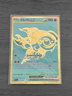Chi-Yu ex 241/091 - Pokemon TCG - Sv: Paldean Fates Holo - Hyper Rare - NM - Image 1