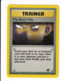 The Boss's Way Team Rocket 73/82 Uncommon Pokemon TCG 2000 Lightly Played - Image 1