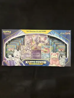 Pokemon Kanto Power Collection Box Mewtwo-EX Slowbro-EX XY Evolutions 820650809446 - Image 1