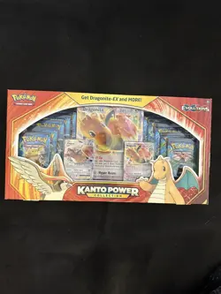 Pokemon TCG XY Evolutions Kanto Power Collection Box Dragonite Pidgeot EX - Image 1