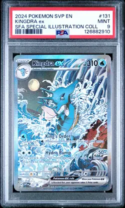 2024 POKEMON SVP EN-SV BLACK STAR PROMO #131 KINGDRA EX PSA 9 - Image 1