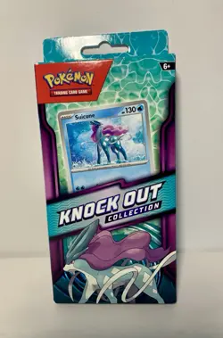 Pokemon TCG Knock Out Collection Suicune Promo 2 Packs & Stickers FACTORY SEALED - Image 1