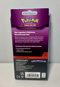 Pokemon TCG Knock Out Collection Suicune Promo 2 Packs & Stickers FACTORY SEALED - Image 2