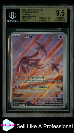 MESPRIT IR POKEMON 204 2024 SCARLET & VIOLET SURGING SPARKS - GERMAN BECKETT 9.5 - Image 1