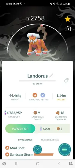 Pokemon Go Legendary Landorus ( Normal ) ( Background) - Image 1