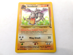 Pokemon Aerodactyl Wing Attack Base Set 1/62 Holo 1999 WofC 60HP Lv.28 #142 - Image 1