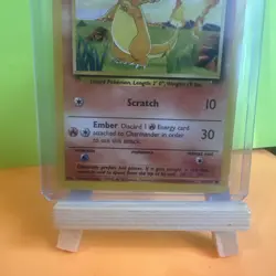 Pokemon TCG Charmander Base Set 46/102 Regular Unlimited Common LP Light Play - Image 2