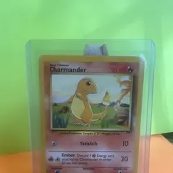 Pokemon TCG Charmander Base Set 46/102 Regular Unlimited Common LP Light Play - Image 3