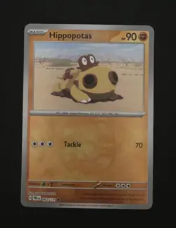 Pokemon TCG Hippopotas Master Ball Pattern 052/131 SV Prismatic Evolutions - Image 1