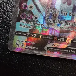 Mewtwo V 72/78 Alternate Full Art Pokemon TCG Pokemon Go 072/078 NM - Image 5
