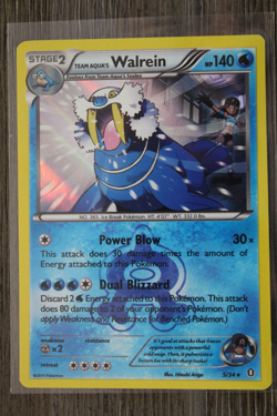 Pokemon TCG XY Team Aqua's Walrein 5/34 Double Crisis Holo - Image 1