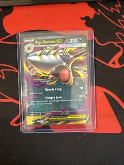 Mega Sharpedo EX Double Rare 61/094 ME02: Phantasmal Flames Pokemon TCG NM #61 - Image 1