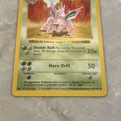 Pokemon TCG Nidorino Base Set 37/102 Regular Shadowless Uncommon - Image 2