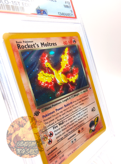 2000 POKEMON GYM HEROES #12 ROCKET'S MOLTRES HOLO-1ST EDITION [PSA 9] - Image 2