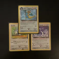 2000 Pokemon Team Rocket Dark Dragonite Holo 5/82 Evo Set - Image 1