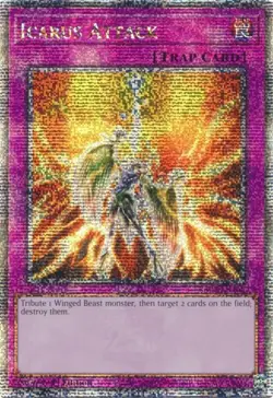 Icarus Attack - RA03-EN165 - Quarter Century Secret Rare - 1st Edition NM Yugioh - Image 1