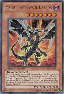 Malefic Red-Eyes B. Dragon - Limited Bonds Beyond Time Movie Pack MP YuGiOh - Image 1