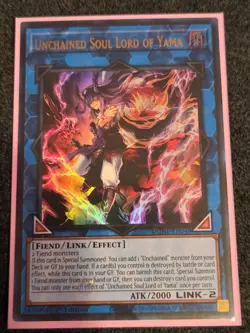 Yugioh Unchained Soul Lord of Yama DUNE-EN049 Ultra Rare 1st ED NM ENG - Image 1