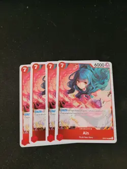 x4 FOIL Ain OP07-002 R One Piece 500 Years in the Future English Card - Image 1