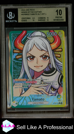 YAMATO BANDAI ONE PIECE OP06022 2024 OP 6 WINGS OF THE CAPTAIN AA L EN BGS 10 - Image 1