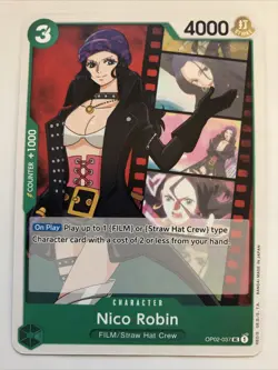 One Piece Paramount War Nico Robin OP02-037 NM - Image 1