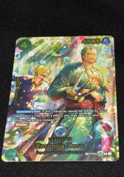 One Piece TGC Roronoa Zoro PRB02-006 SP The Azure Sea’s Seven (OP14) - Image 3