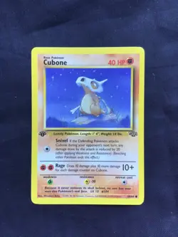 Pokemon Cards: Jungle 1st Edition Common: Cubone 50/64 - Image 1