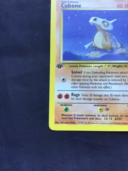 Pokemon Cards: Jungle 1st Edition Common: Cubone 50/64 - Image 5