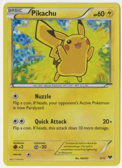 Pokemon - Pikachu (McDonald's Collection 2014 holo promo card - 5/12) - Image 1