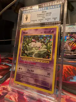 Pokemon Mew TCG Card Holo Rare 53/108 XY Evolutions CGC 9 Mint - Image 2