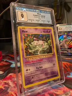 Pokemon Mew TCG Card Holo Rare 53/108 XY Evolutions CGC 9 Mint - Image 3