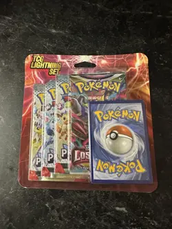 Pokemon TCG Lightning Set 4 Packs + 1 Bonus Card! Brand New/Sealed! 🔥 - Image 1