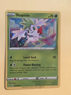 Shaymin - Cosmos Holo - Vivid Voltage 015/185 Knockout Promo Pokemon Card NM - Image 1