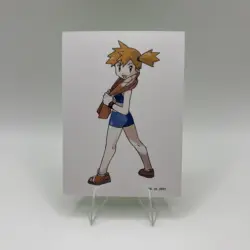 Pokemon Polaroid Trainer Misty Sketch Art Card ZA STUDIO - Image 1