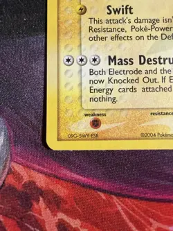 Pokemon TCG Electrode EX Hidden Legends Holo Rare Card 5/101 Reverse Holo - Image 3