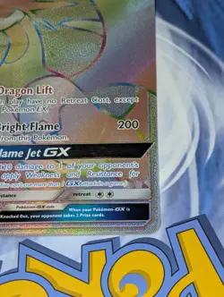 Pokemon TCG Salamence GX Dragon Majesty Holo Card 73/70 Rainbow Secret Rare - Image 5